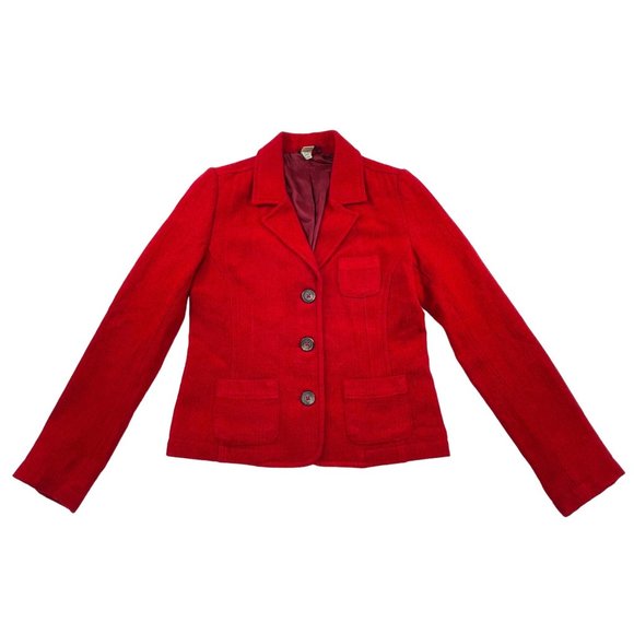 Old Navy - Vintage - Women's Red Pea Coat - XS - Picture 1 of 12